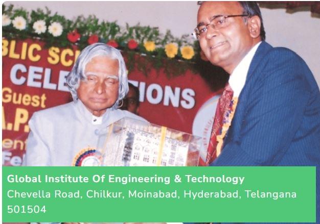 Global Institute of Engineering and Technology Moinabad DR APJ ABDUL KALAM photo 1